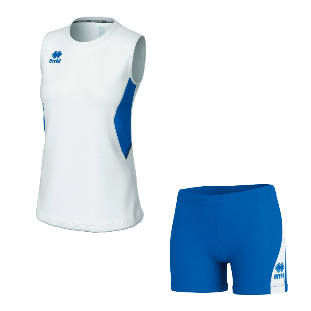 Волейбольна форма жіноча Errea CARRY/AMAZON 3.0 Білий/Синій/Темно-синій
