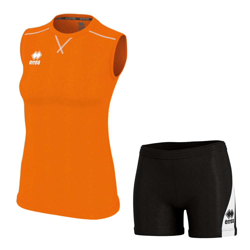 Волейбольна форма жіноча Errea ALISON/AMAZON 3.0 Світло-помаранчевий/Чорний/Білий