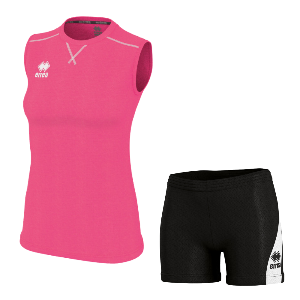 Волейбольна форма жіноча Errea ALISON/AMAZON 3.0 Світло-рожевий/Чорний/Білий