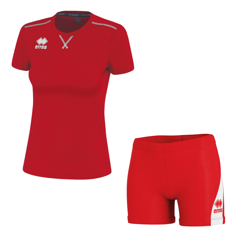 Волейбольна форма жіноча Errea MARION/AMAZON 3.0 Червоний/Білий