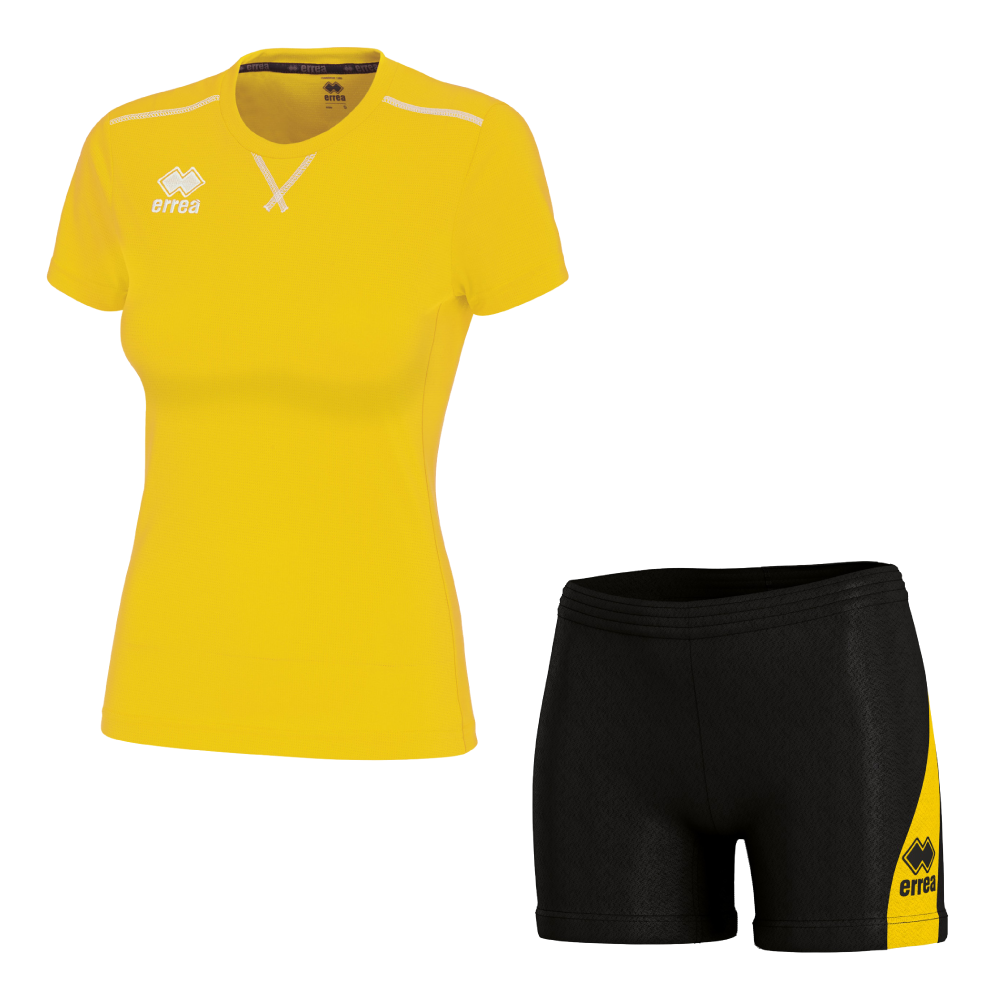 Волейбольна форма жіноча Errea MARION/AMAZON 3.0 Жовтий/Чорний