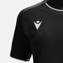 Волейбольна футболка жіноча Macron WIDIA Чорний/Темно-сірий/Білий