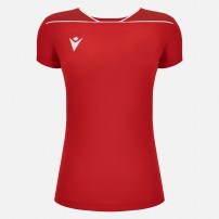 Волейбольна футболка жіноча Macron ZINC Червоний/Темно-червоний/Білий
