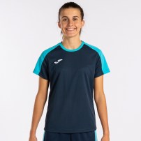 Волейбольна футболка жіноча Joma ECO CHAMPIONSHIP Темно-синій/Бірюзовий