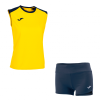 Волейбольна форма жіноча Joma ECO CHAMPIONSHIP/STELLA II Жовтий/Темно-синій