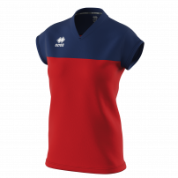 Волейбольна футболка жіноча Errea BESSY Червоний/Темно-синій