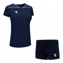 Волейбольна форма жіноча Macron ZINC/OSMIUM HERO Темно-синій/Синій/Білий