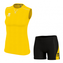 Волейбольна форма жіноча Errea ALISON/AMAZON 3.0 Жовтий/Чорний