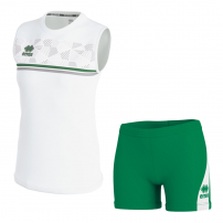 Волейбольна форма жіноча Errea DIVINA/AMAZON 3.0 Білий/Зелений/Сірий
