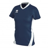 Волейбольна футболка жіноча Errea BRIGIT Темно-синій/Білий