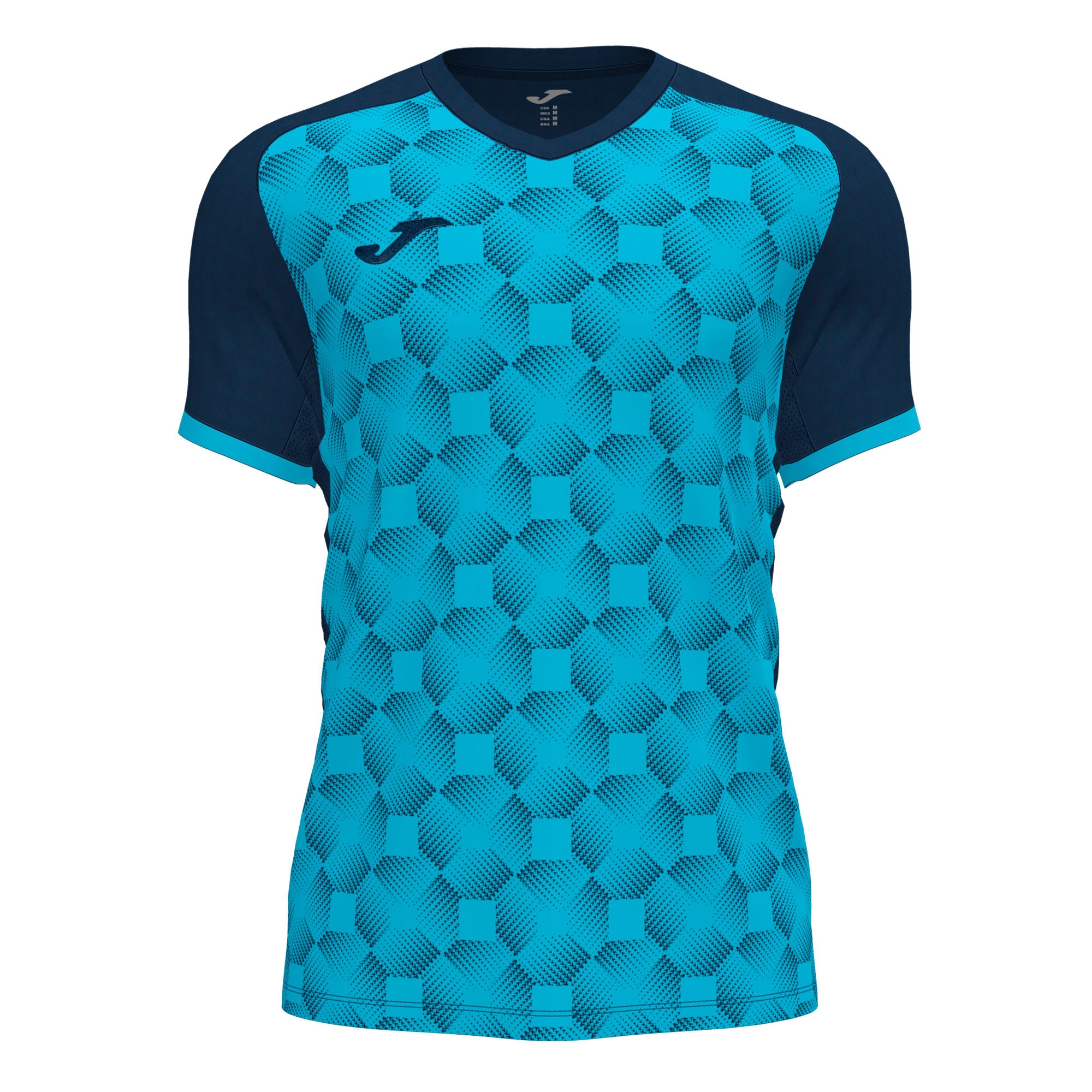Волейбольна футболка чоловіча Joma SUPERNOVA III Темно-синій/Бірюзовий