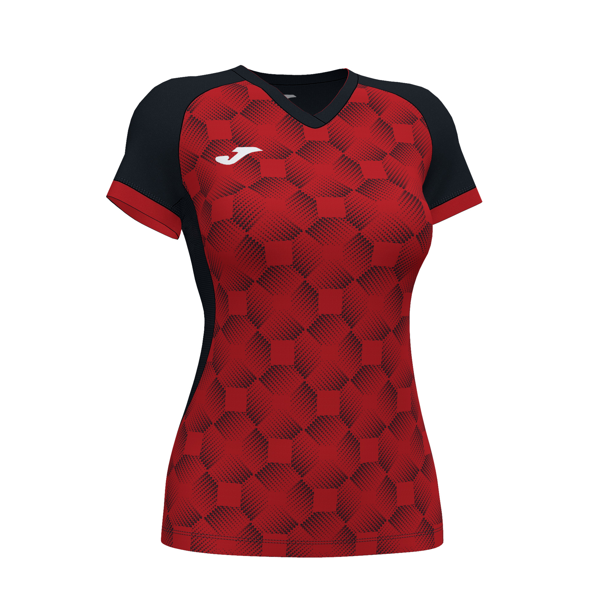 Волейбольная футболка женская Joma SUPERNOVA III Черный/Красный