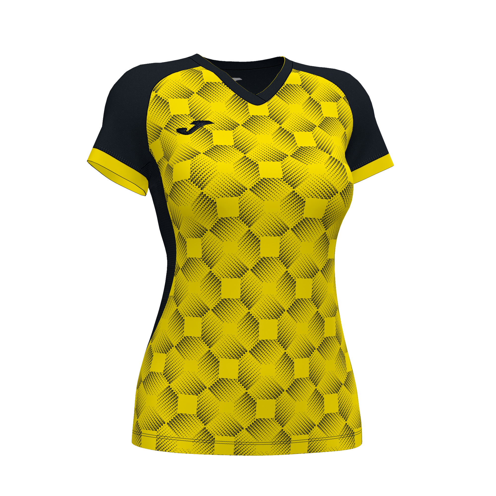 Волейбольная футболка женская Joma SUPERNOVA III Черный/Желтый
