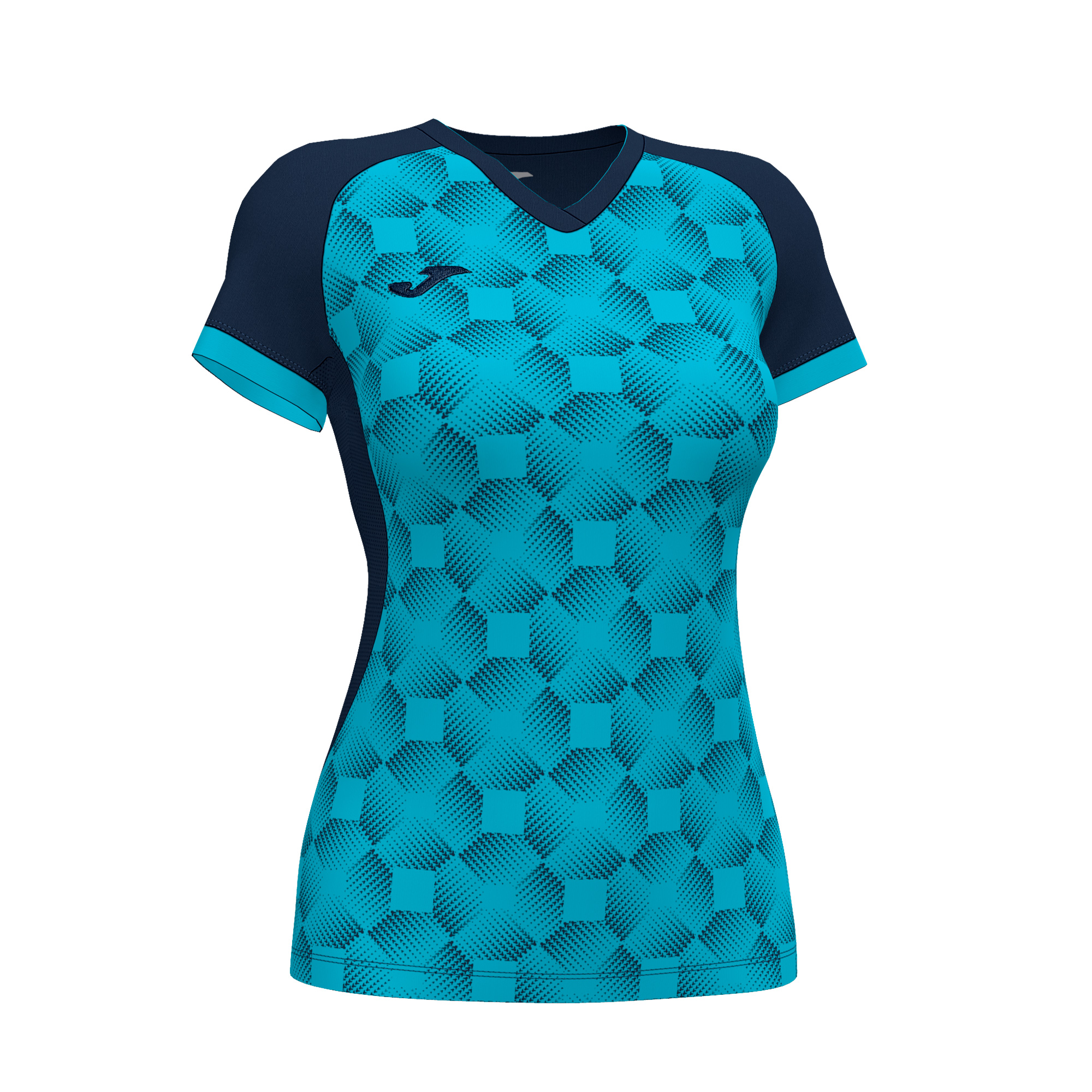 Волейбольная футболка женская Joma SUPERNOVA III Темно-синий/Бирюзовый