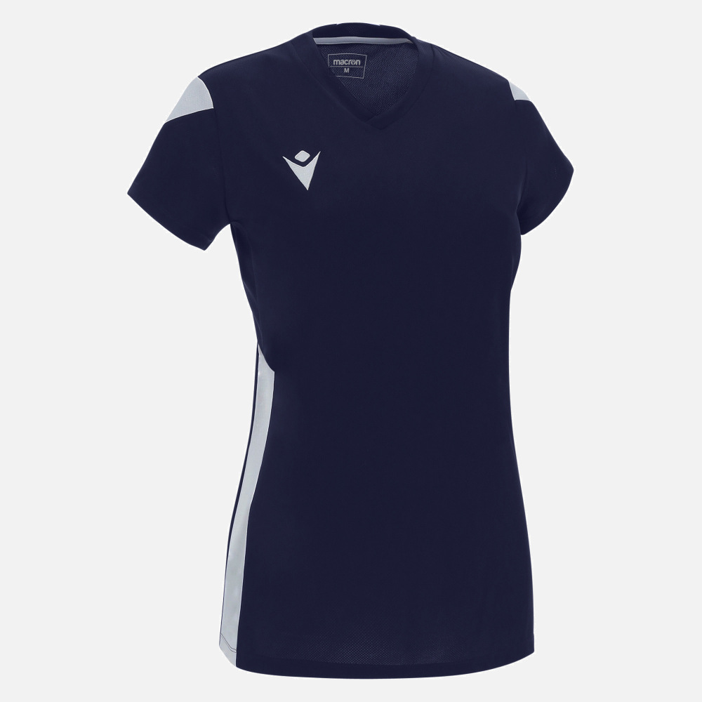 Волейбольная футболка женская Macron OXYGEN Темно-синий/Белый