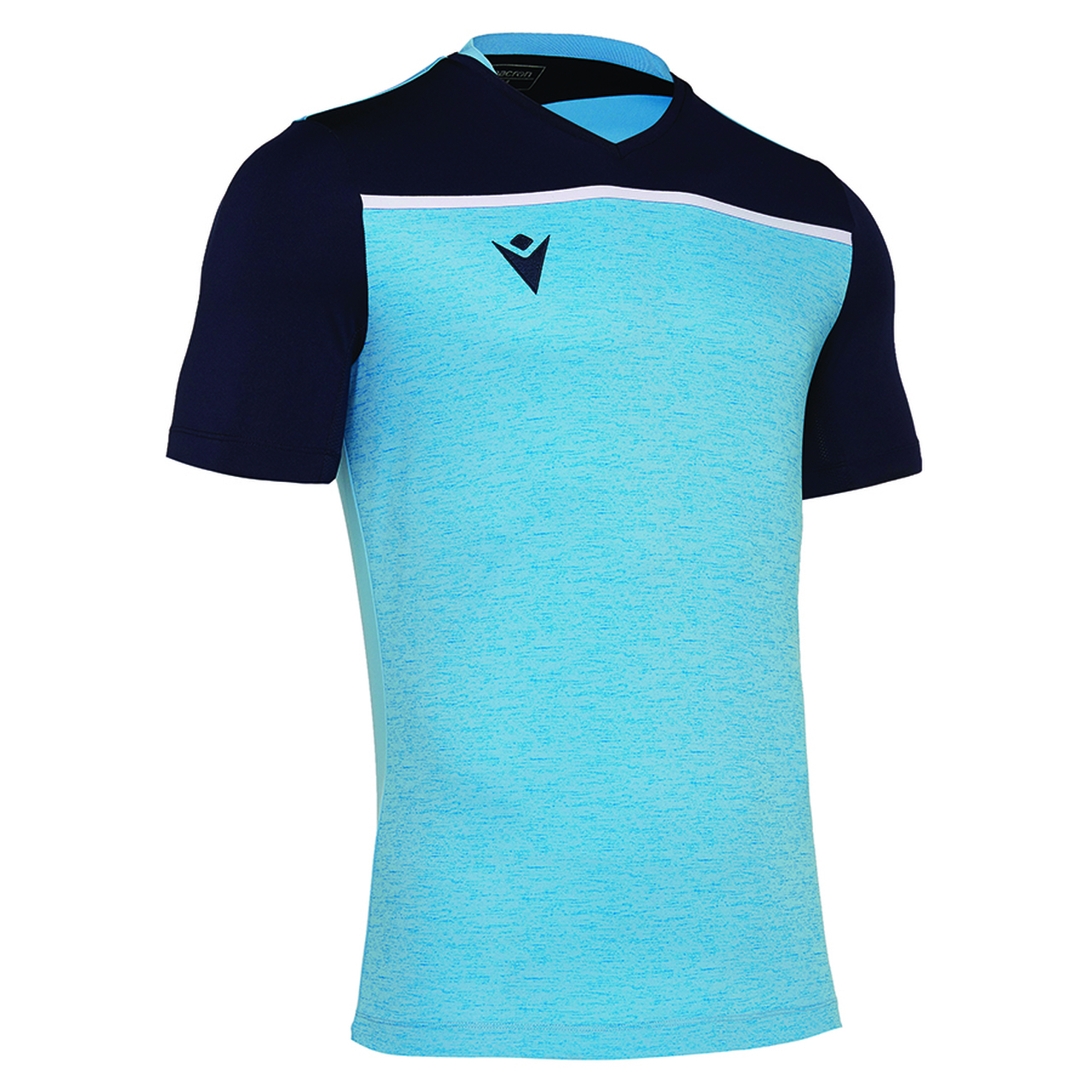 Волейбольная футболка мужская Macron DENEB Голубой/Темно-синий/Белый