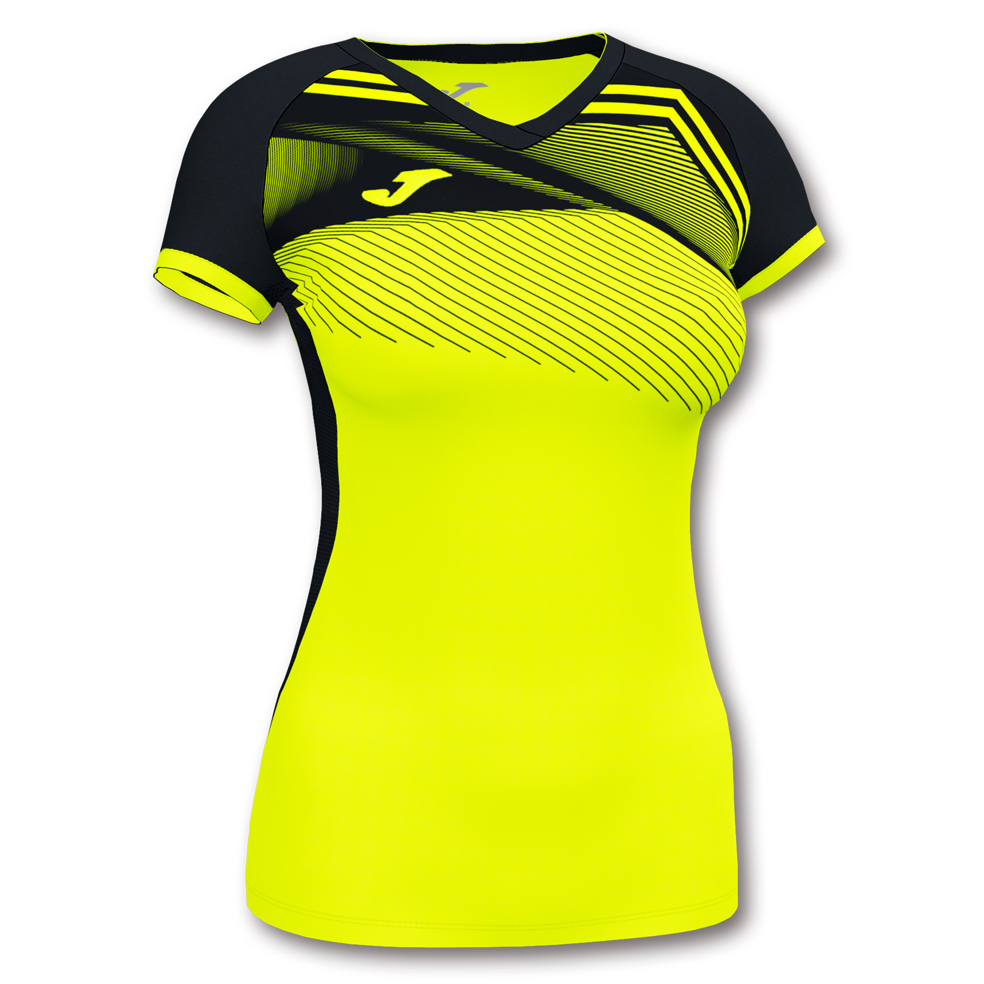 Волейбольная футболка женская Joma SUPERNOVA II Светло-желтый/Черный