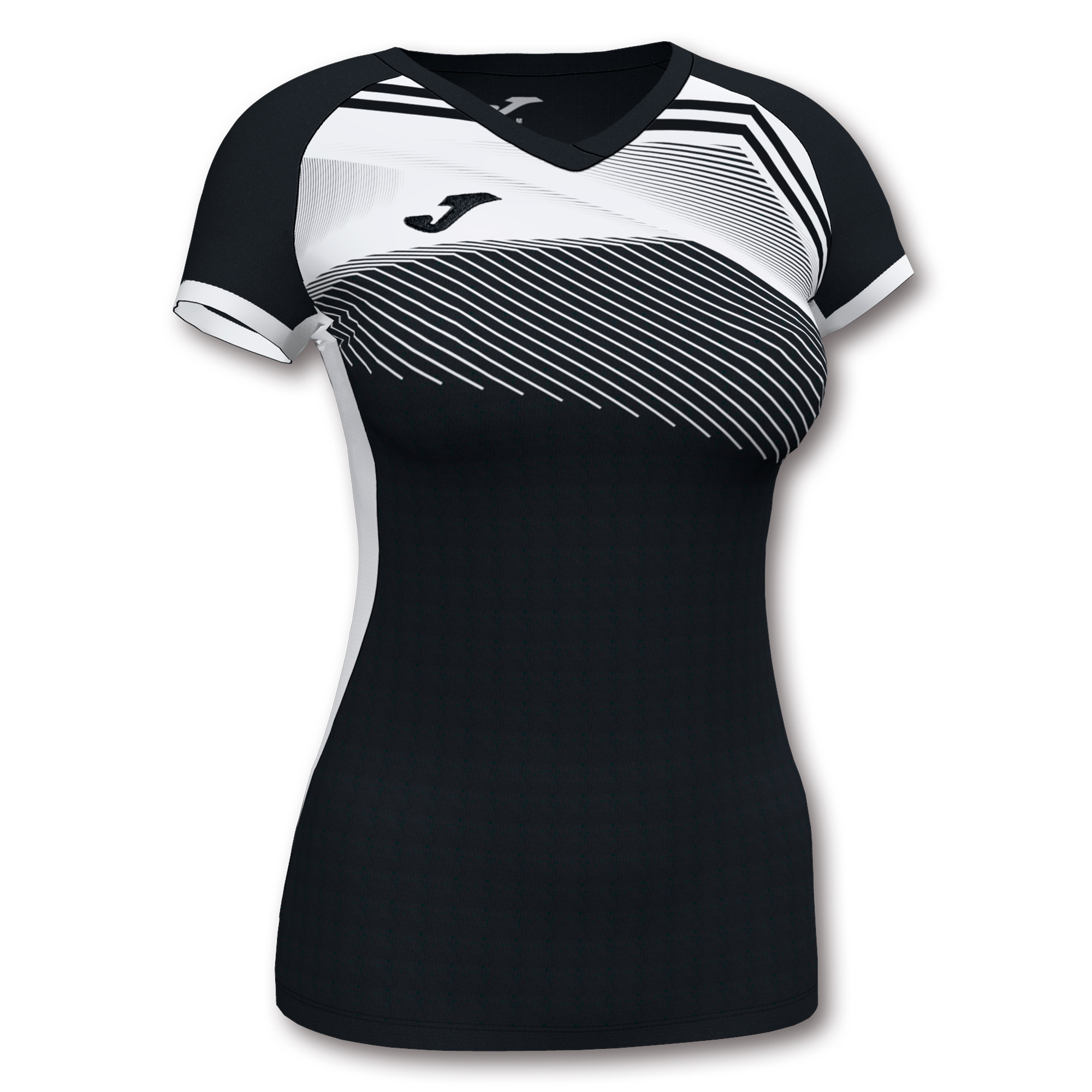 Волейбольная футболка женская Joma SUPERNOVA II Черный/Белый
