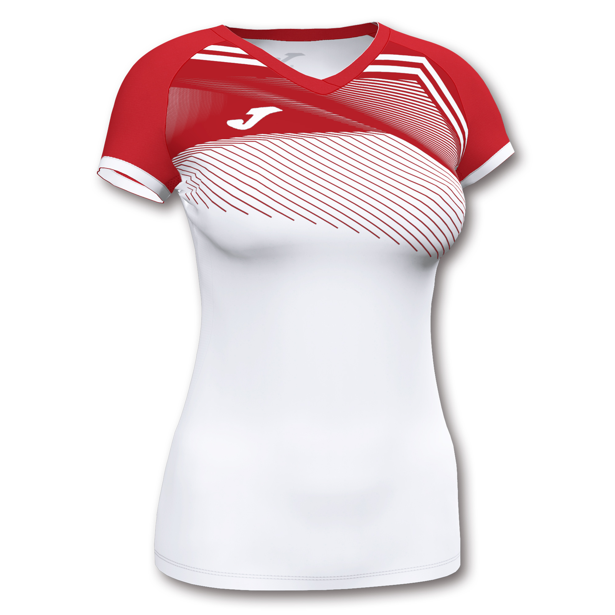Волейбольная футболка женская Joma SUPERNOVA II Белый/Красный
