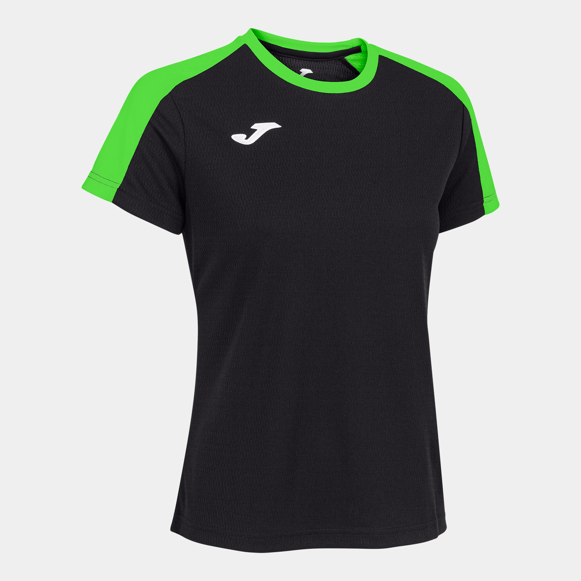 Волейбольна футболка жіноча Joma ECO CHAMPIONSHIP Чорний/Світло-зелений