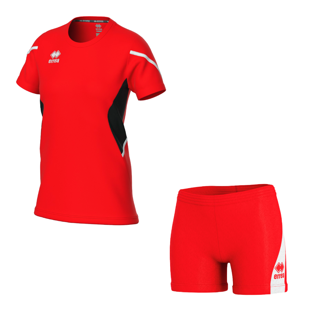 Волейбольна форма жіноча Errea CORINNE/AMAZON 3.0 Червоний/Чорний/Білий