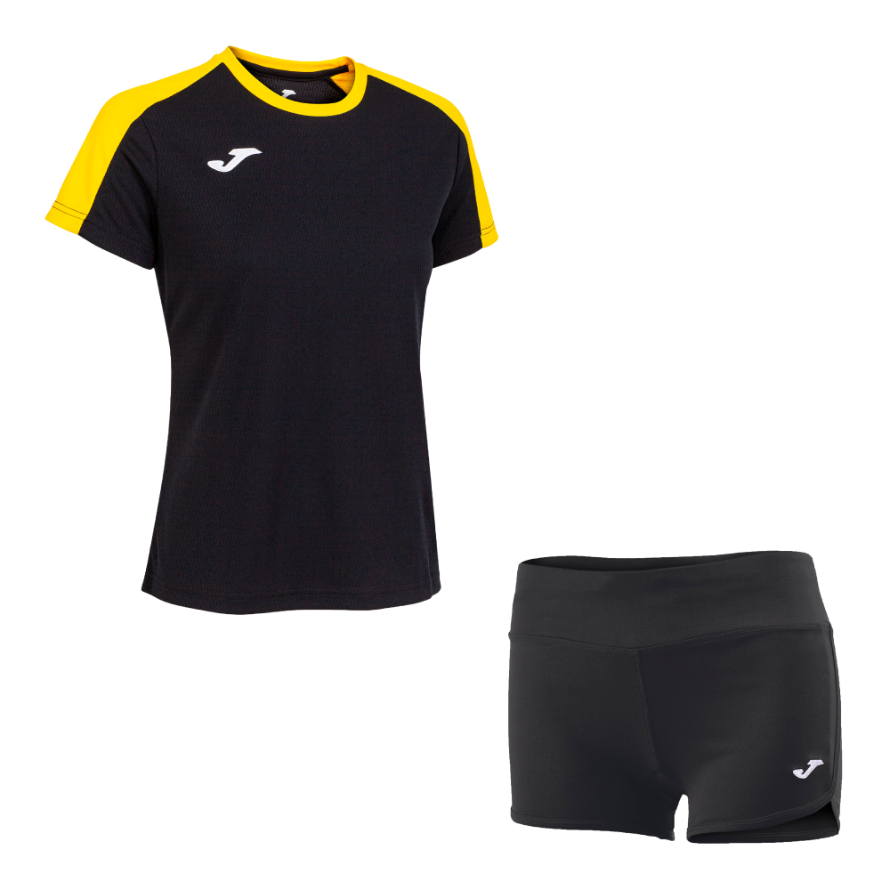 Волейбольна форма жіноча Joma ECO CHAMPIONSHIP/STELLA II Чорний/Жовтий