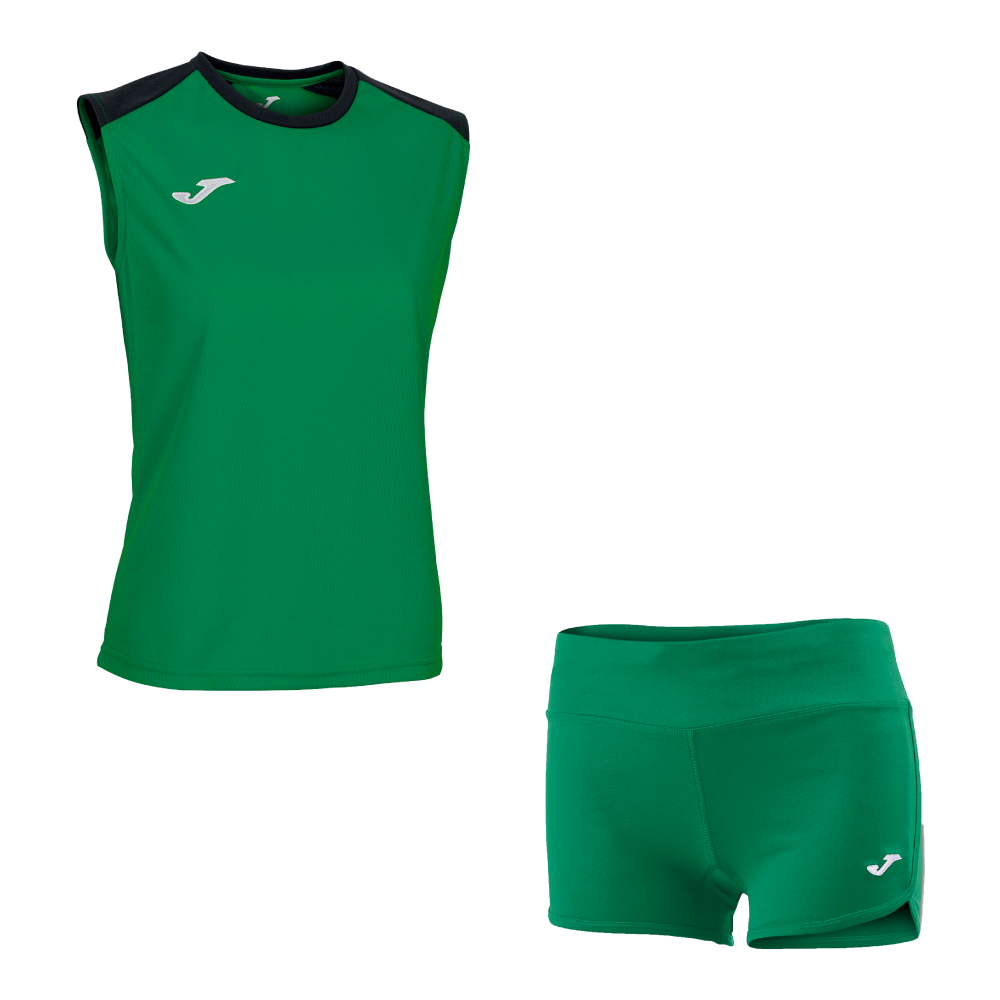 Волейбольна форма жіноча Joma ECO CHAMPIONSHIP/STELLA II Зелений/Чорний