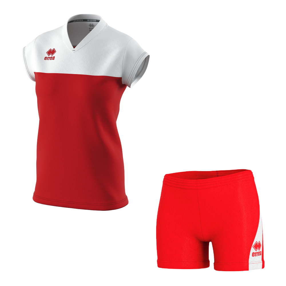 Волейбольна форма жіноча Errea BESSY/AMAZON 3.0 Червоний/Білий