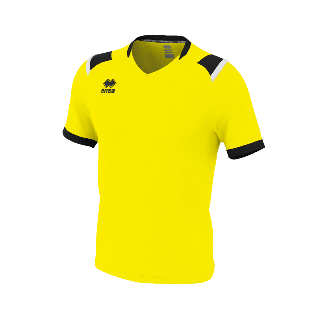 Волейбольная футболка мужская Errea LUCAS Светло-желтый/Черный/Белый