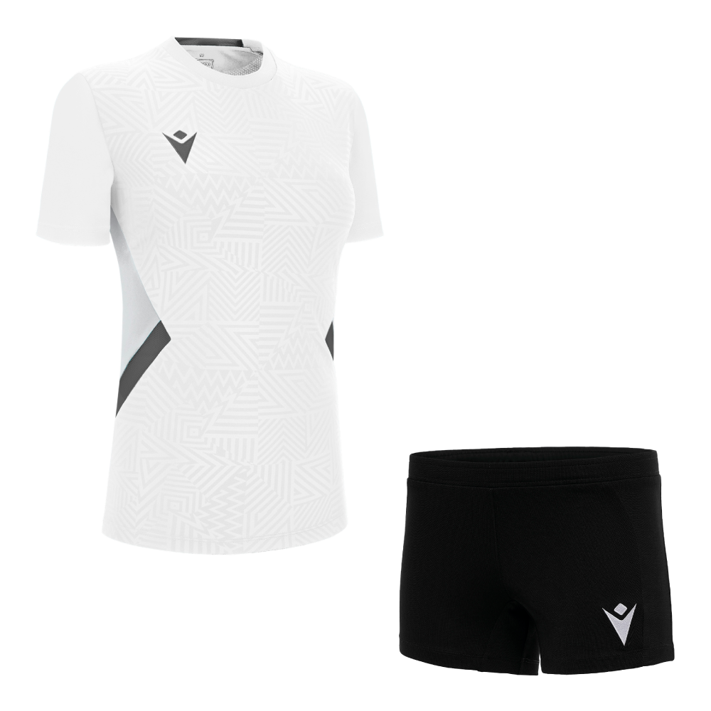 Волейбольна форма жіноча Macron SKAT/OSMIUM HERO Білий/Антрацит/Чорний