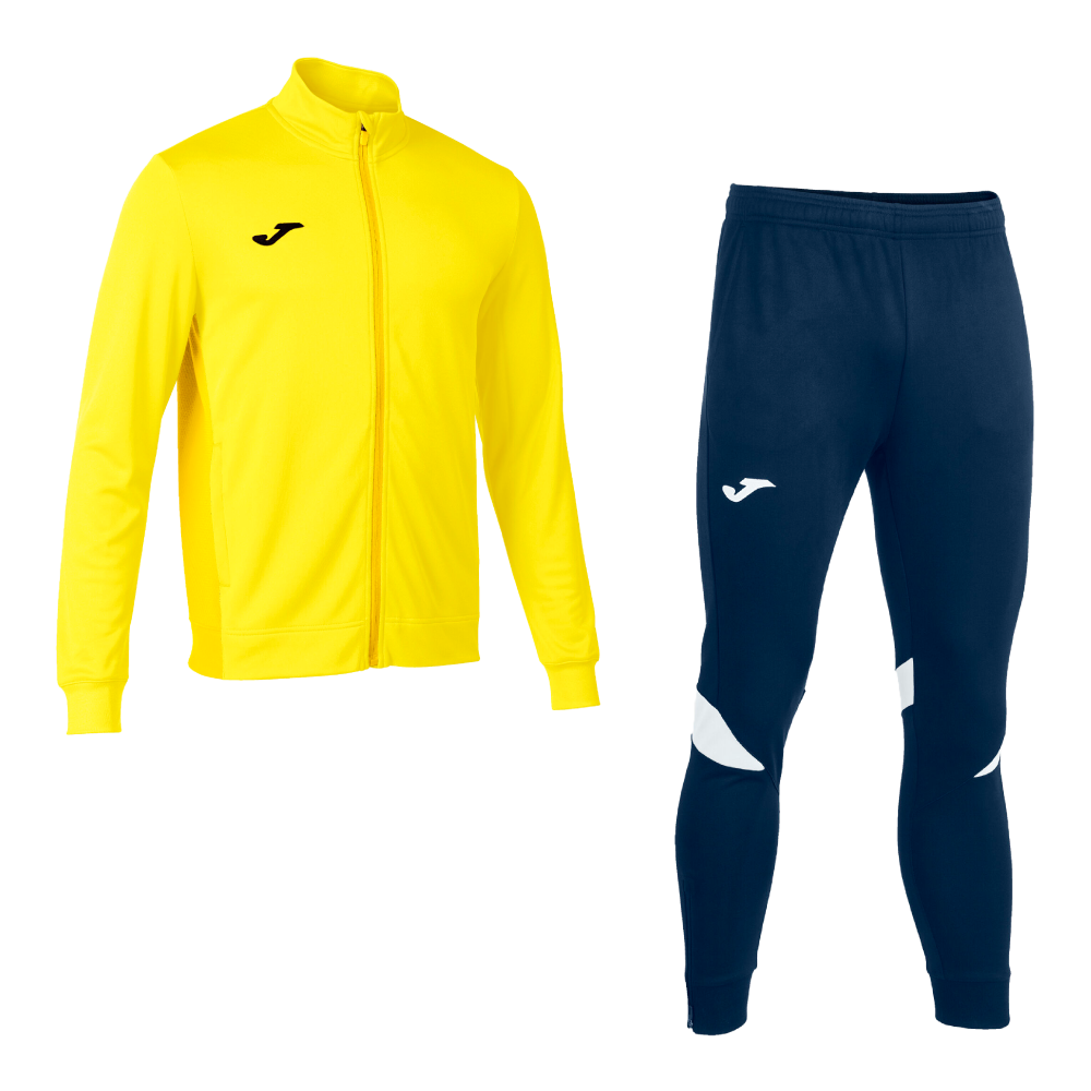Спортивний костюм чоловічий Joma WINNER II/CHAMPIONSHIP VI Світло-жовтий/Жовтий/Темно-синій/Білий