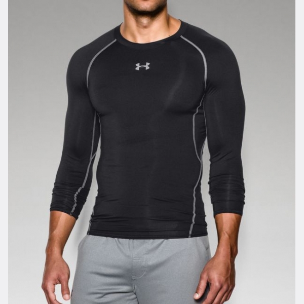 Компрессионная футболка Under Armour HeatGear® Armour Long Sleeve Compression Shirt Black