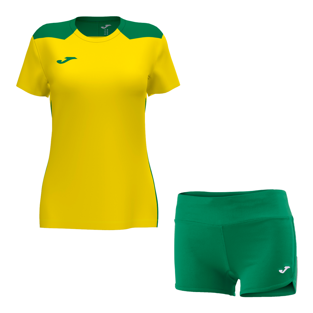 Волейбольная форма женская Joma CHAMPION VI/STELLA II Желтый/Зеленый