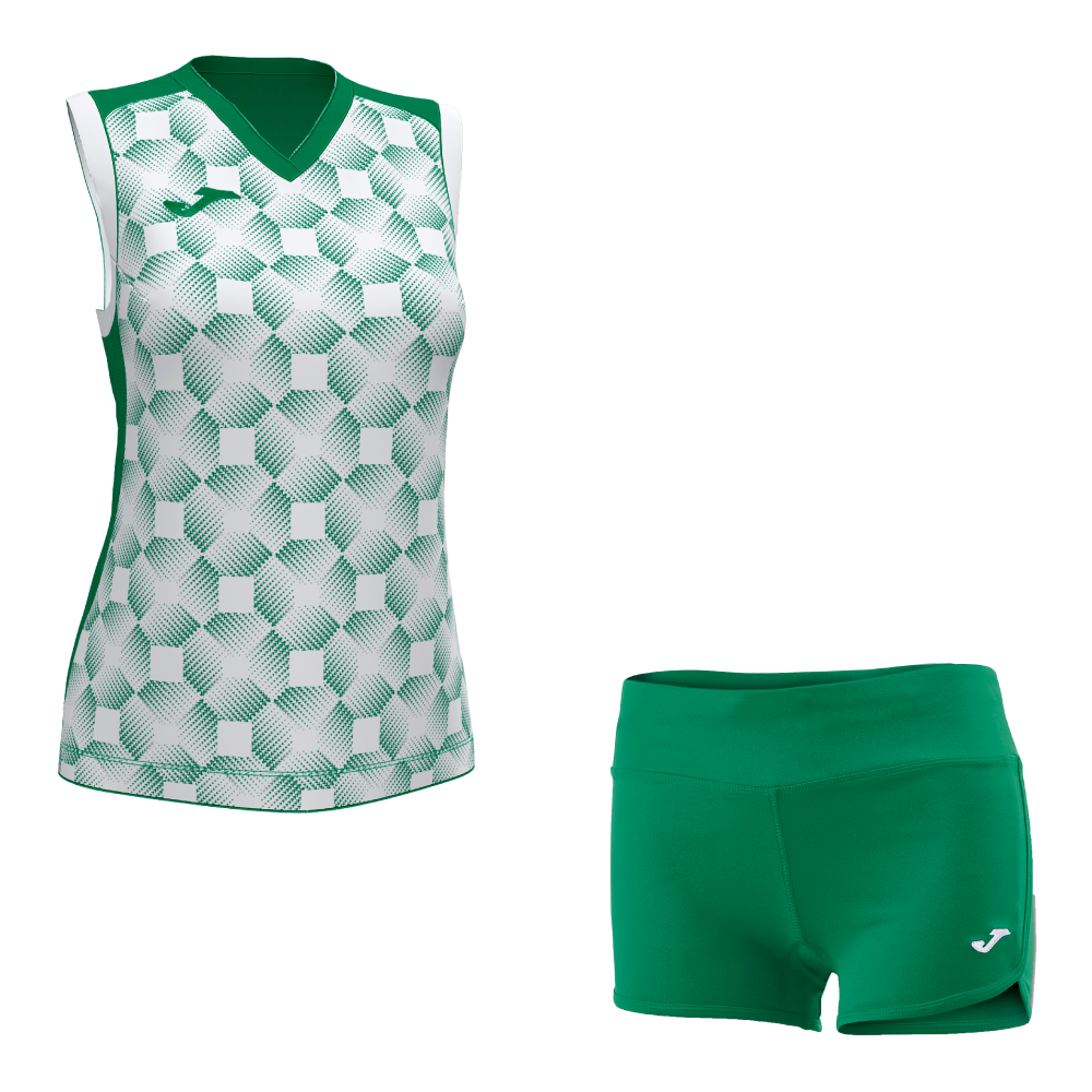 Волейбольная форма женская Joma SUPERNOVA III/STELLA II Зеленый/Белый