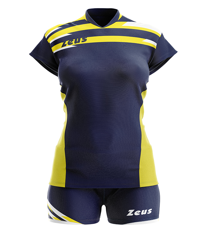 Волейбольна форма жіноча Zeus ITACA Темно-синій/Жовтий
