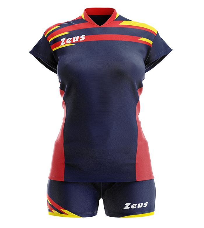 Волейбольна форма жіноча Zeus ITACA Темно-синій/Червоний