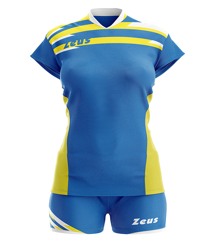 Волейбольна форма жіноча Zeus ITACA Синій/Жовтий