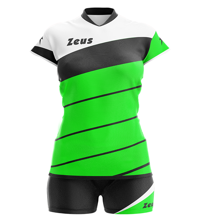 Волейбольная форма женская Zeus LYBRA WOMAN KIT Зеленый/Черный