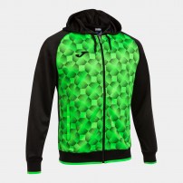 Спортивна куртка чоловіча Joma SUPERNOVA III Чорний/Світло-зелений