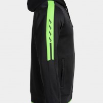 Спортивна куртка чоловіча Joma OLIMPIADA Чорний/Світло-зелений