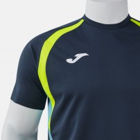 Волейбольна футболка чоловіча Joma CHAMPIONSHIP 20 Темно-синій/Світло-жовтий/Бірюзовий