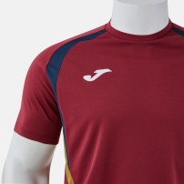 Волейбольна футболка чоловіча Joma CHAMPIONSHIP 20 Бордовий/Темно-синій/Золотий