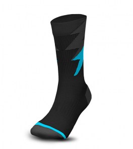 Шкарпетки Zeus THUNDER Чорний/Блакитний