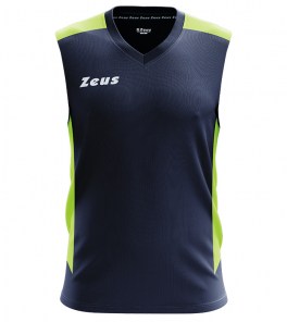 Волейбольна майка чоловіча Zeus START Темно-синій/Світло-жовтий
