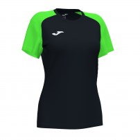 Волейбольная футболка женская Joma ACADEMY IV Черный/Светло-зеленый