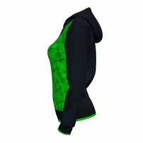 Спортивная куртка женская Joma SUPERNOVA III Черный/Светло-зеленый