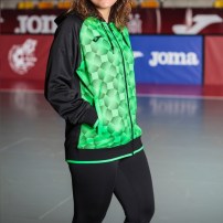 Спортивная куртка женская Joma SUPERNOVA III Черный/Светло-зеленый