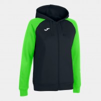 Спортивна куртка жіноча Joma ACADEMY IV Чорний/Світло-зелений