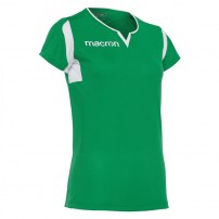 Волейбольная футболка женская Macron FLUORINE Зеленый/Белый