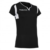 Волейбольная футболка женская Macron FLUORINE Черный/Белый